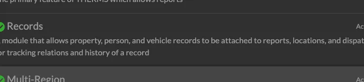 Records Setup