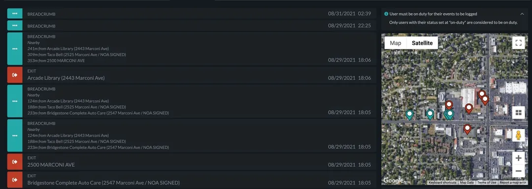 [Update] User GPS Tracking & Geo-Fence