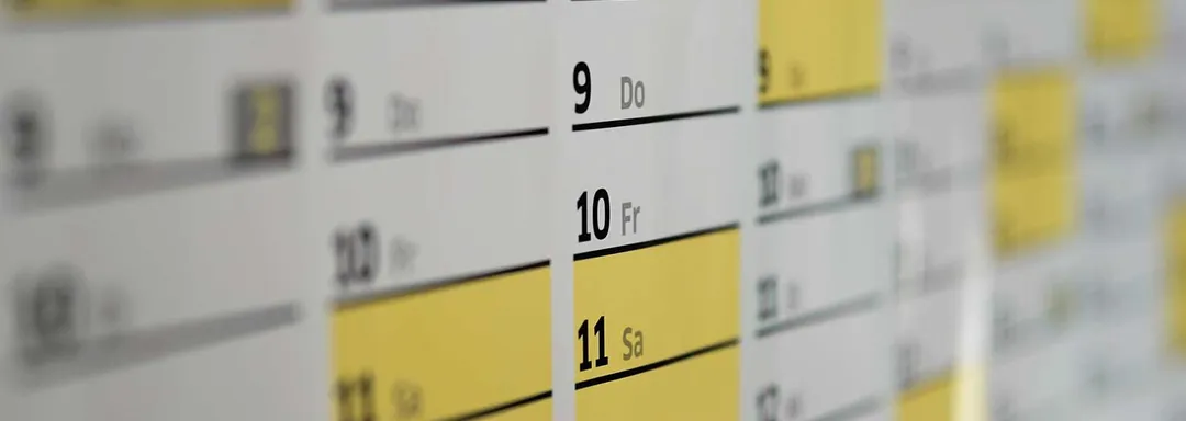 Calendar Closeup