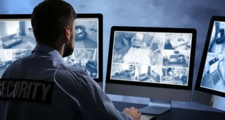 Security personal monitoring camera feed