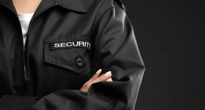 Close up security guard