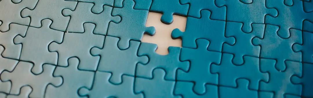 A missing jigsaw puzzle piece.