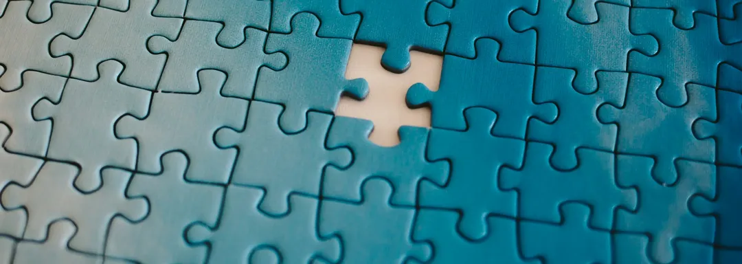 A missing jigsaw puzzle piece.