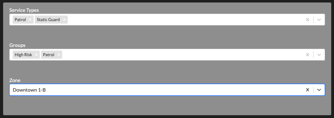 Location Geographic Zones