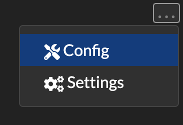 Menu Config Option