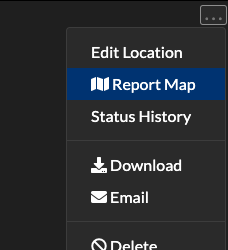 Report Map in context menu.