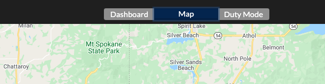 Map option on THERMS dashboard.